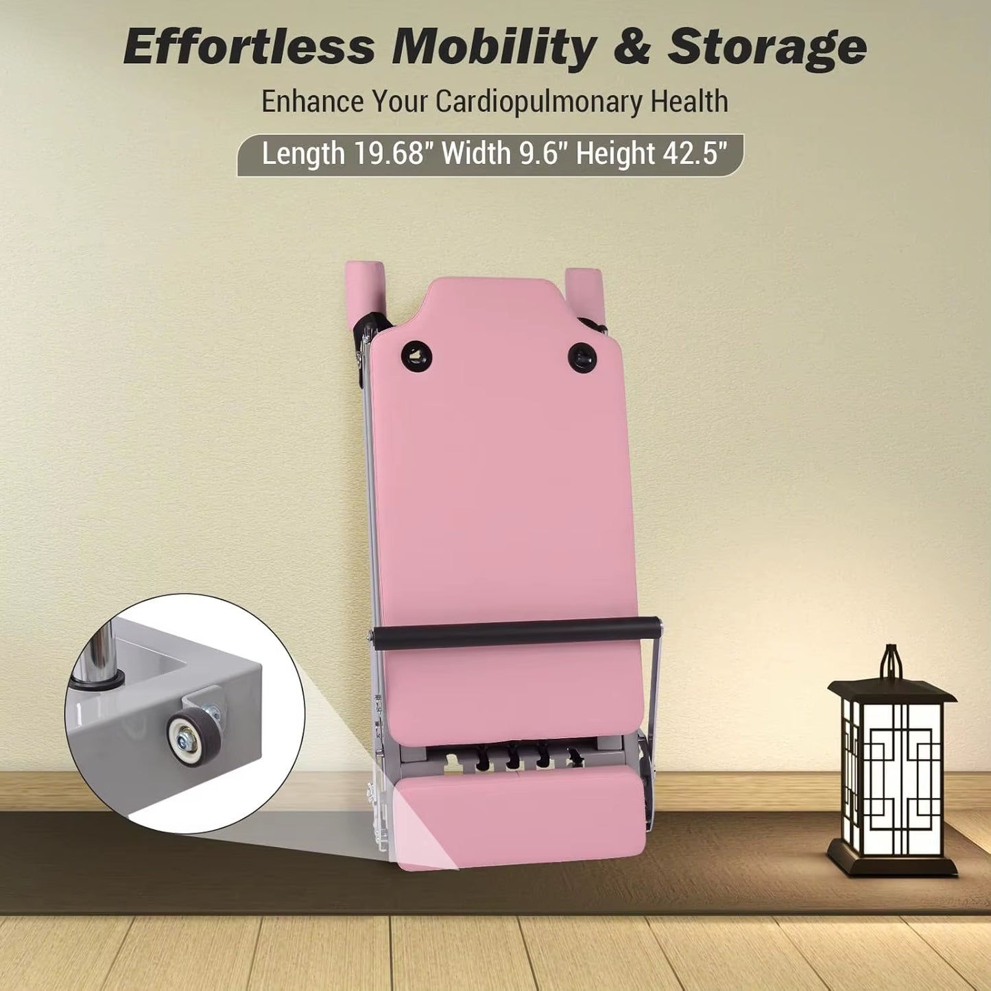 Pilates Reformer Machine 77" Foldable Pilates Equipment for Home Gym Workout, Adjustability Pilates Workout Equipment for Advanc