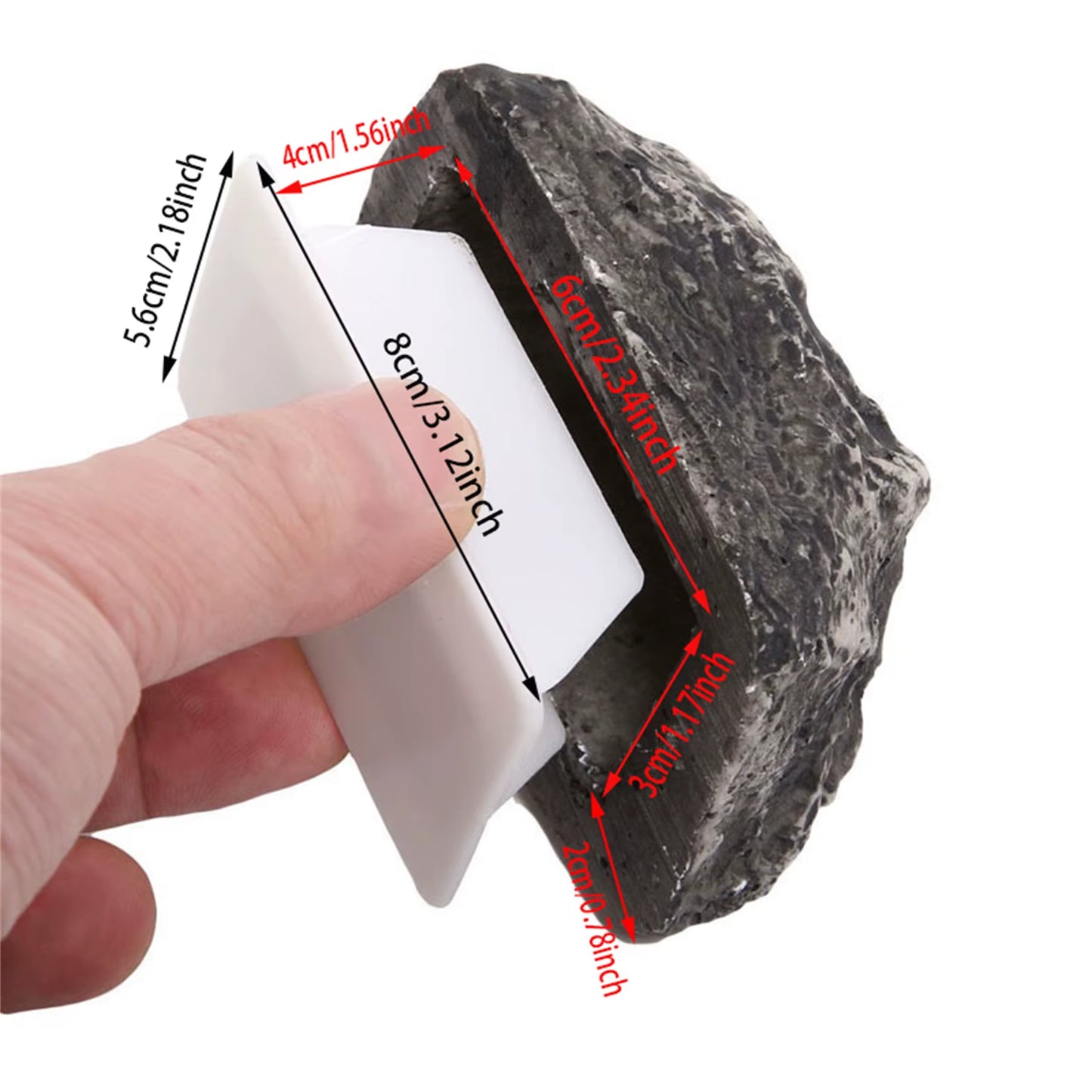 Outdoor Spare Garden Key Box Rock Hidden Hide in Stone Security Safe Storage Hiding Containers Resinous Hidden Key Holder Box